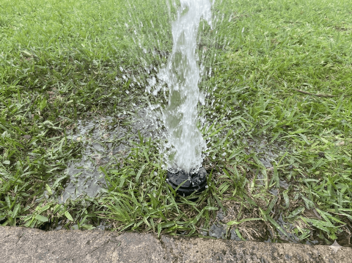 Leaking head before repair