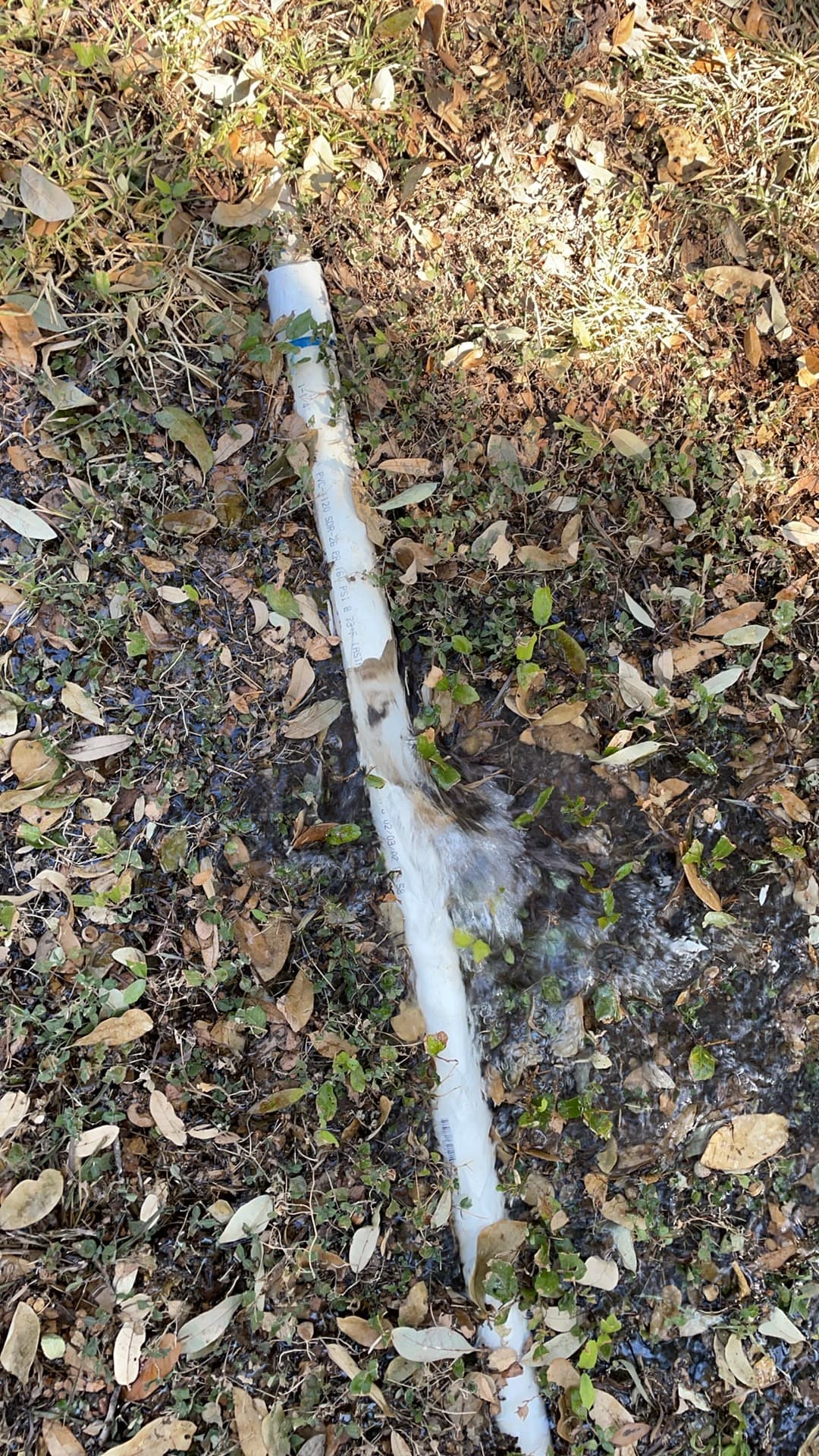 Leaking pipe before repair #2